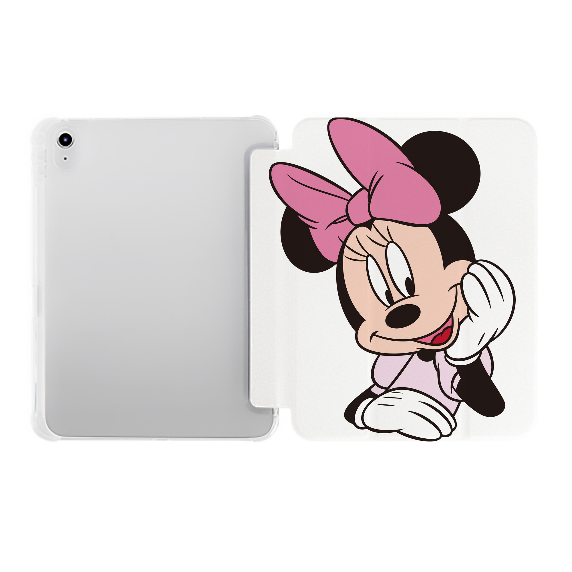 （画像用） ミッキーマウス Mickey Mouse IPad ケース ペン収納付き 三つ折りスタンド PUレザー×シリコン 対応機種9.5/10.5/10.9インチ